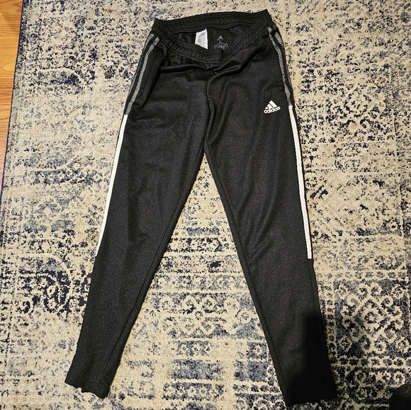 Adidas Classic Black Track Pants with White Stripes main image 1